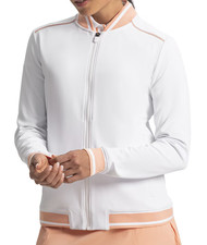 NEW Ladies FootJoy WOMENS FULL Zip GOLF TRACK JACKET, WHITE, SMALL