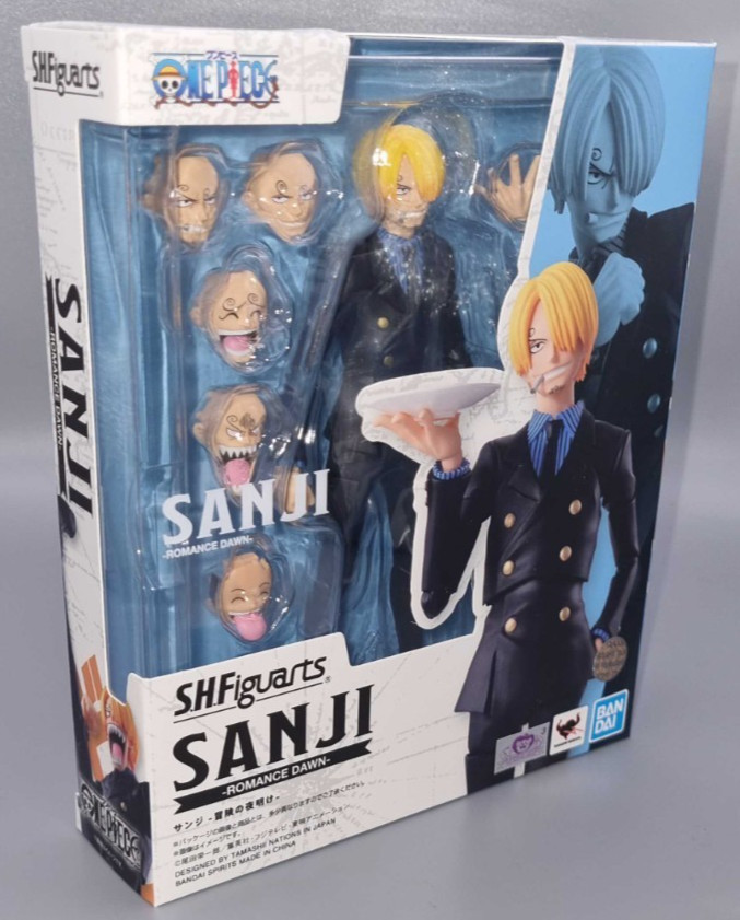 Nueva figura de acción Bandai Shf S.H.Figuarts One Piece Romance Dawn Sanji