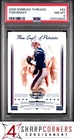 2006 DONRUSS THREADS #63 TOM BRADY PATRIOTS PSA 8