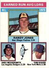 1976 Topps Randy Jones/Andy Messersmith/Tom Seaver San Diego Padres/Los Angeles