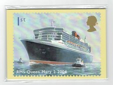 GB PHQ 264 Postcard Set from 2004, Ocean Liners, set of 7. Mint