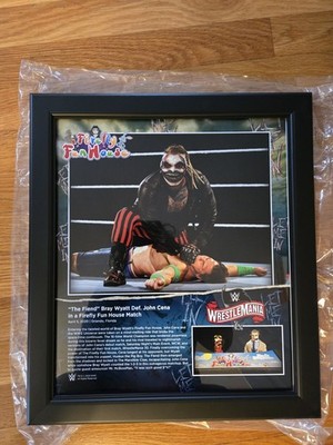 Bray Wyatt The Fiend Firefly WWE Framed 15x17 WrestleMania 36 Collage John Cena 