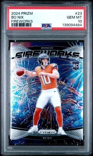 2024 PANINI PRIZM FIREWORKS #23 BO NIX PSA 10