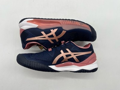 Asics Gel Resolution 8 Women s Sz 6.5 Peacoat/rose Gold Tennis Sneakers Shoes.