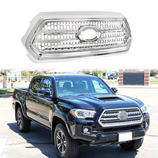 Chrome Front Bumper Upper Grille Assembly Fits 2016-2023 Toyota Tacoma Pickup Chrome Front Bumper Upper Grille Assembly Fits 2016-2023 Toyota Tacoma Pickup