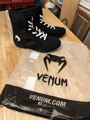 Venum Elite Evo Boxing Shoes Black White Mens 7 VENUM-04958 Training Boots