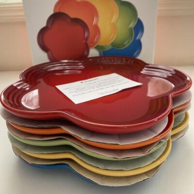 【専用】LE CREUSET 花型フルール皿【S】レインボープレート 5枚セット Amazon｜ル・クルーゼ(Le Creuset) 皿 フラワー・プレート LC(S