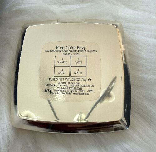 Estee Lauder Pure Color Envy Luxe Eyeshadow Quad Shade 05 GREY HAZE 6g .21oz - Picture 2 of 3