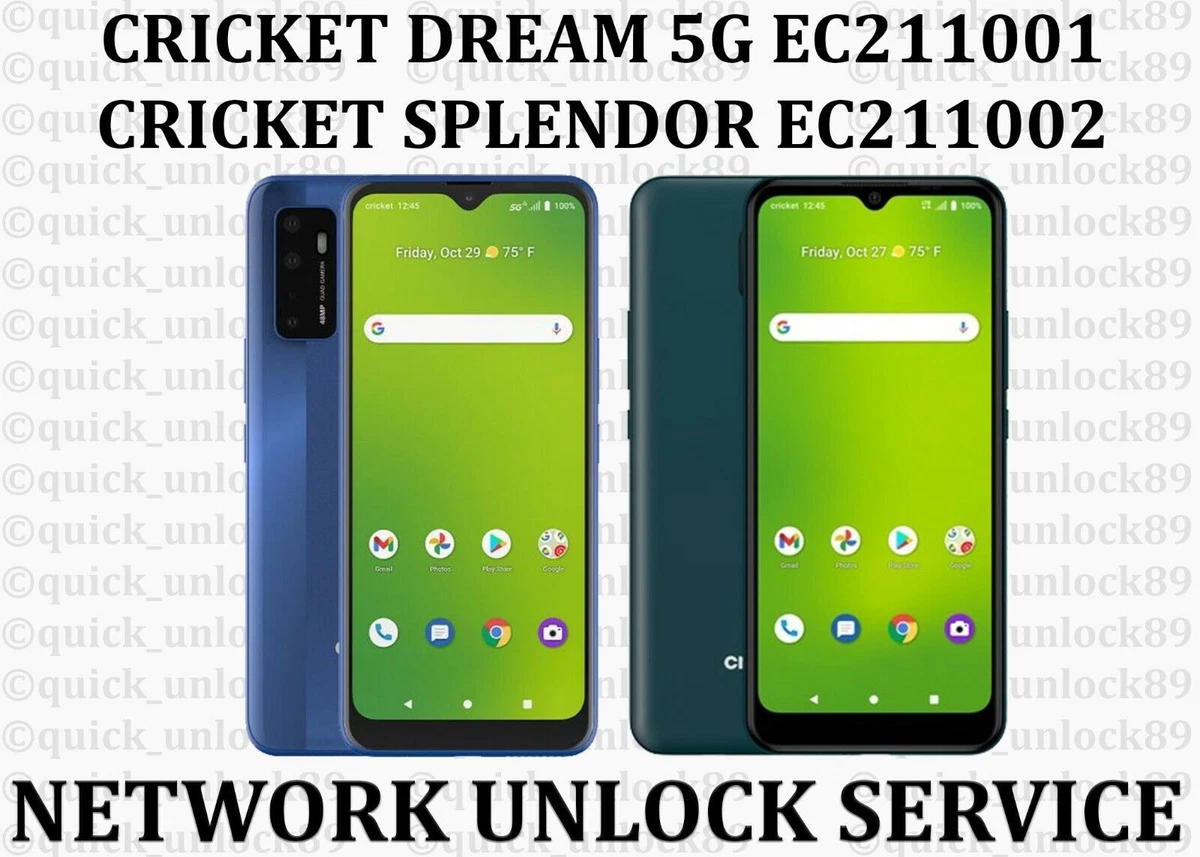 CRICKET DREAM 5G EC211001 CRICKET SPLENDOR EC211002 NETWORK