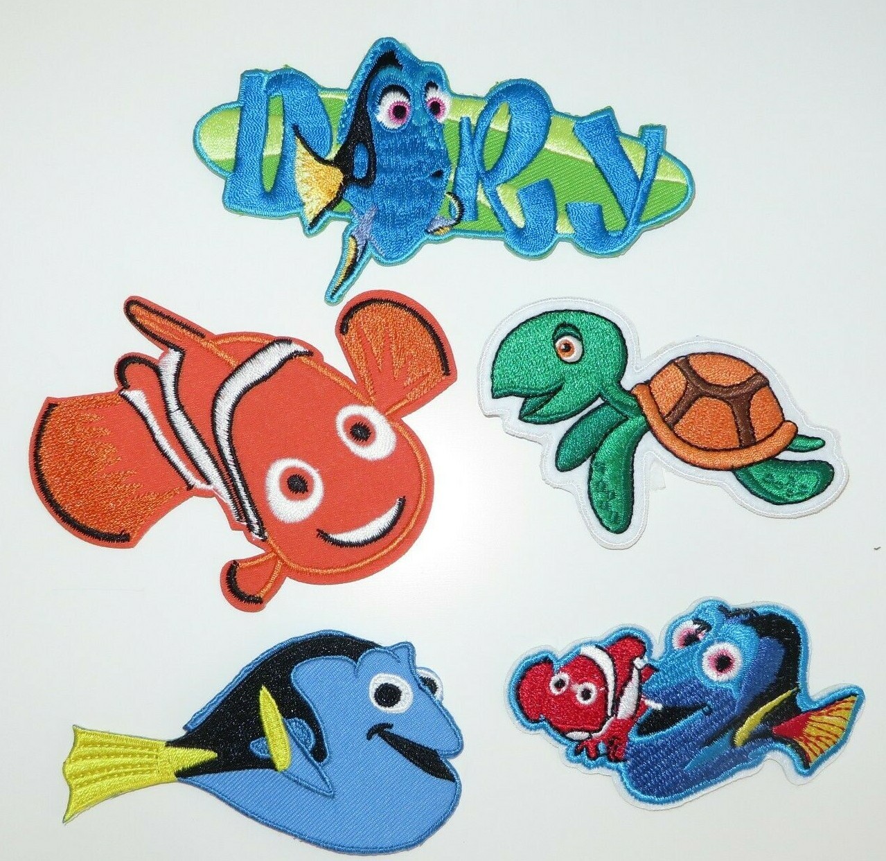 Nemo Patch Finding Nemo.Dory Movie W/ Squirt Embroidered Iron On Patch Set Of Five ...