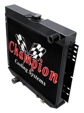 Er 3 Row Black Finish Radiator Lowhose Driver 20-1966 - 1968 Comet Er 3 Row Black Finish Radiator Lowhose Driver 20-1966 - 1968 Comet