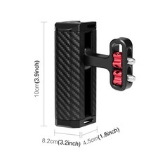 Universal Camera Metal Side Handle With Cold Shoe Mount For Camera Cage Stabiliz