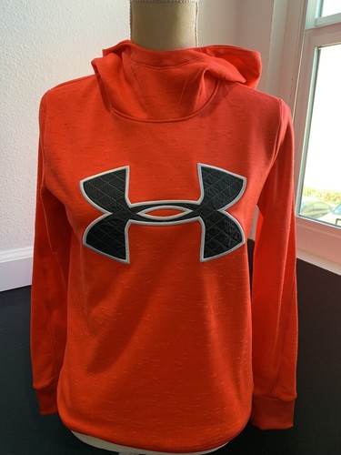 Under Armour Mujer Armour Sudadera Con Capucha Polar Big Logo Buceo talla  XS NARANJA Loose Fit | eBay