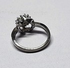 18k HGE white Gold Rhinestone Ring Size 5 — photo 3
