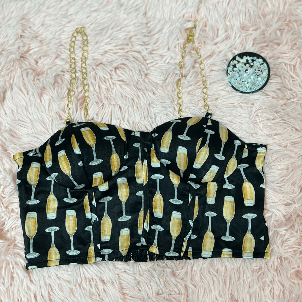 Ribbed Knit Crop Top for Women-image