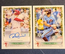 2022 Topps Holiday Rhys Hoskins Auto #17/100 Phillies #WHA-RH