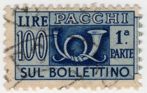 1946 - POSTAL PARCELS - Two sections, mail horn, watermark wheel - ITALY - Picture 27 of 28