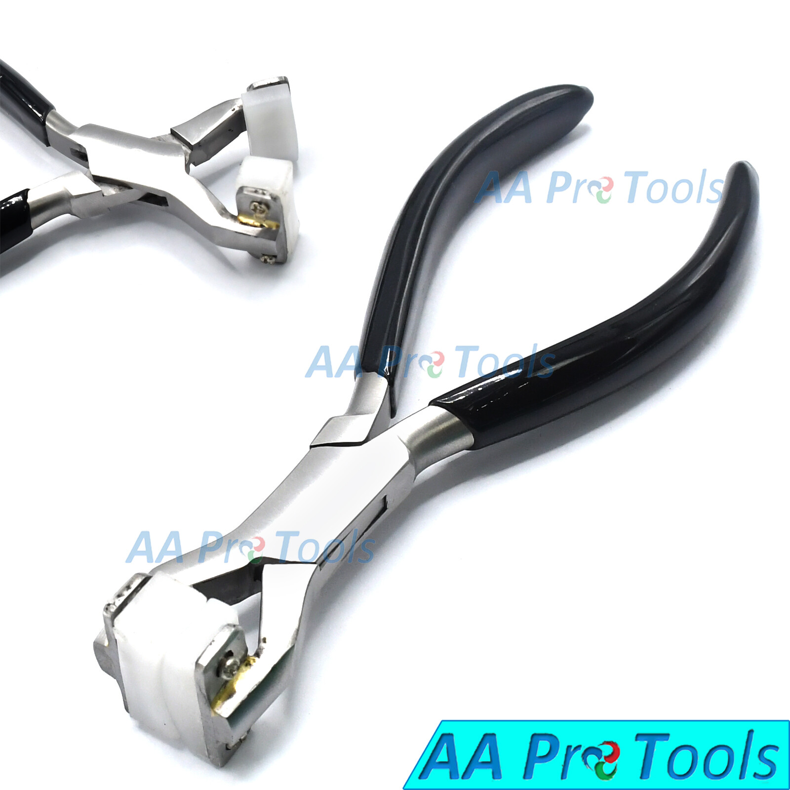 3 Assorted Color Flat Jaw NYLON Tip Pliers Opticians Jewellery Making