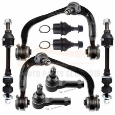 8 Front Control Arms Ball Joints Tie Rods Sway Bars For 2005-2008 Ford F-150 4x4