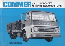 Commer LA. 6 Low Loader Truck Original UK Sales Brochure 1966-67 No. 953