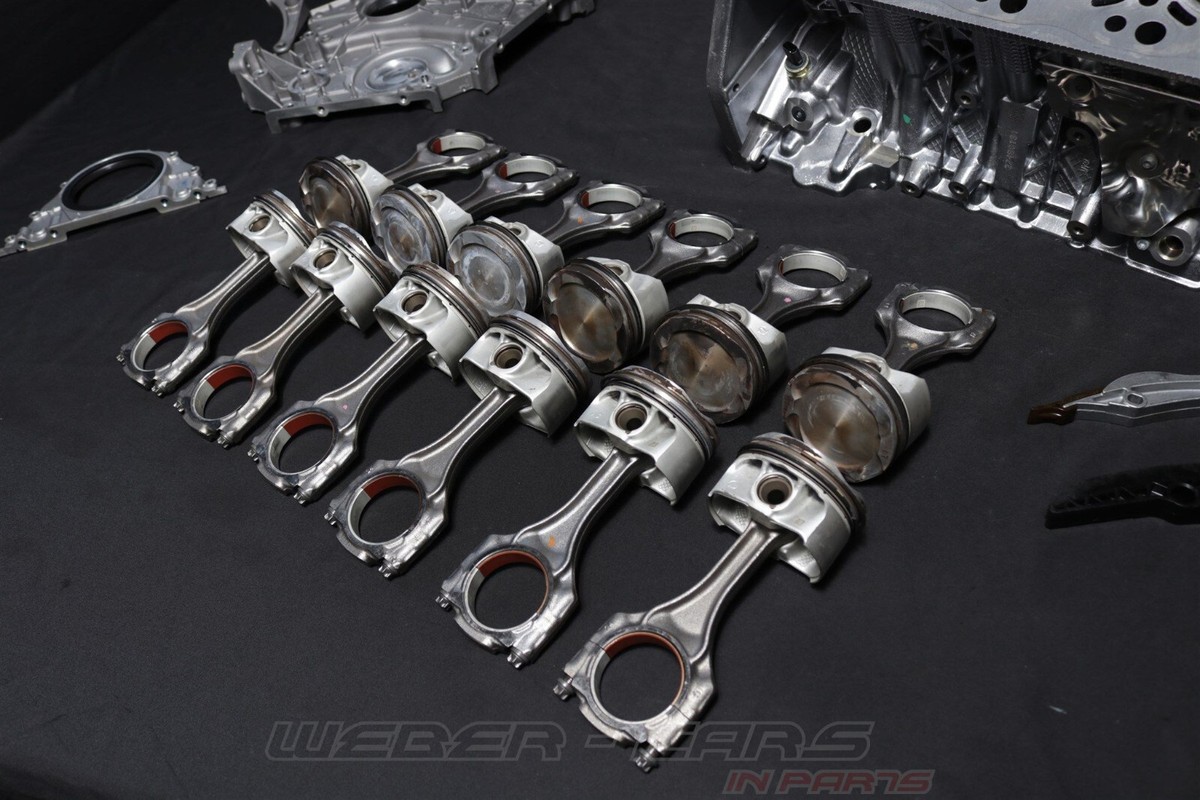 BMW 7er M 760i G12 LCI N74B66C Kurbelgehäuse Kolben Pleuel Motor 