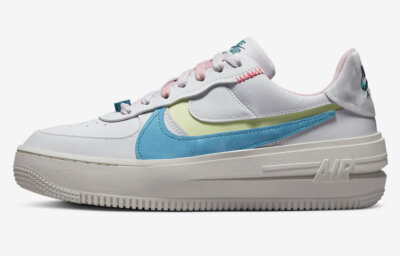 Women's Nike Air Force 1 PLT.AF.ORM Low Pastel White Soft Pink DZ5197-100 sz 8.5