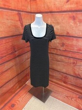Karen Kane Black Striped Dress size Small TCC