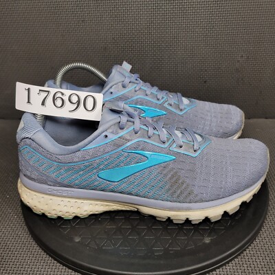 Brooks Ghost 12 Running Shoes Womens Sz 9 Gray Blue Trainers Sneakers