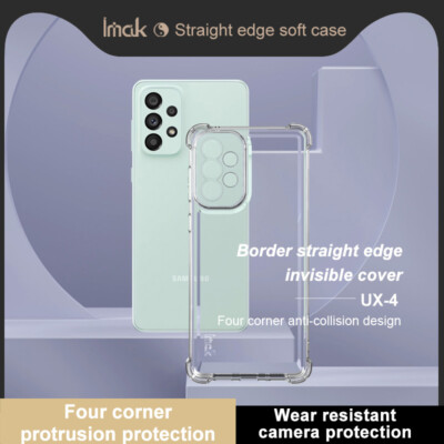 IMAK For Samsung Galaxy A73 5G, Luxury Shockproof Airbag Soft Clear Case Cover