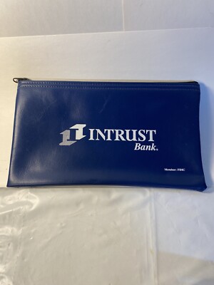 INTRUST Bank Bag Blue & White 