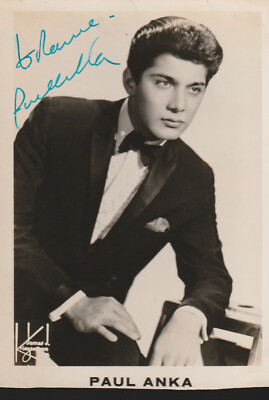 Paul Anka Signed 3.5x5 Photograph Autographed Photo Singer Songwriter BAS