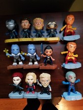 Lot of 13 Marvel Avengers 2019 McDonald  s Happy Meal Toy. Yellow,Brown,Gray Base