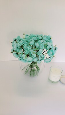 Faux Real Touch Ranunkeln Blüten 0,38cm H .Strauß mit 10 Stielen 