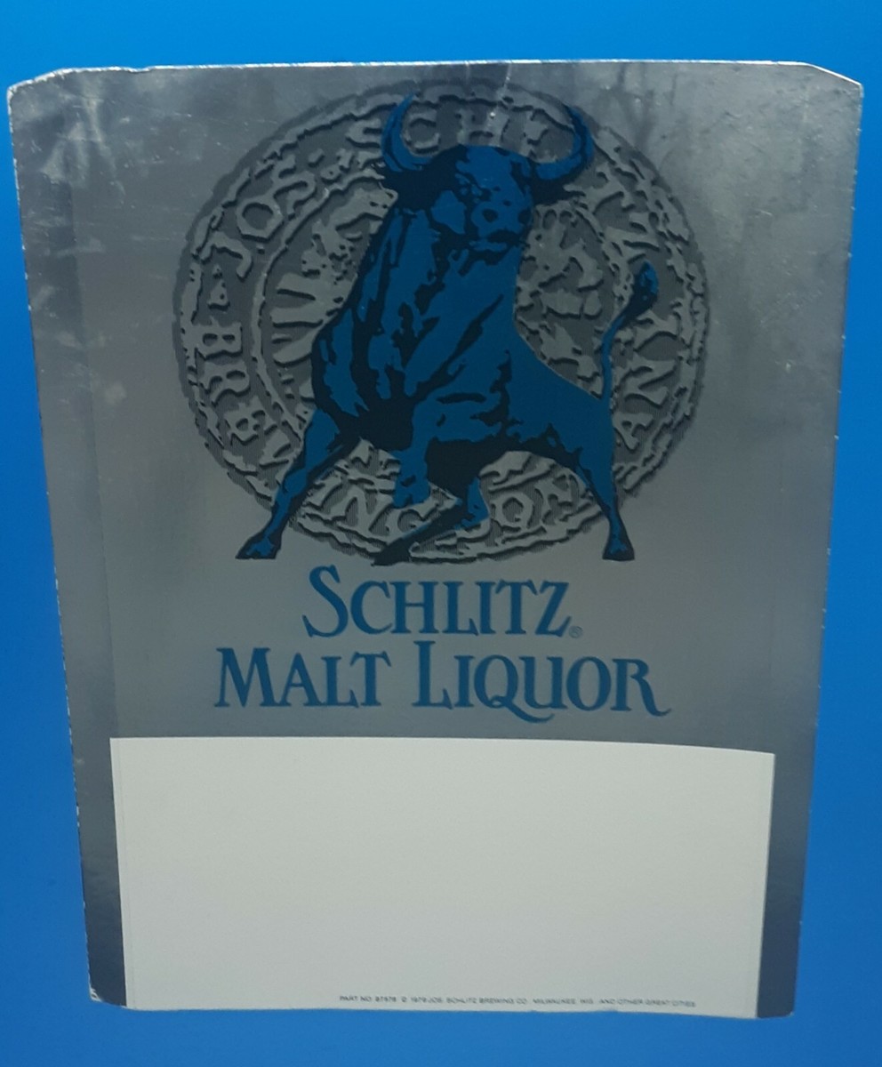 Vintage Schlitz Malt Liquor 1979 Bar Top Standee Advertising Beer