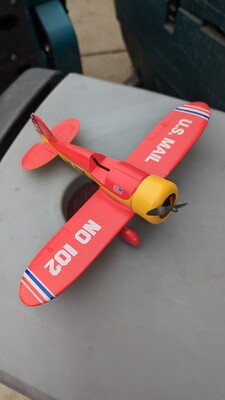 Vintage US MAIL AIRPLANE BANK 102 DIE CAST METAL By SPEC CAST 1991 