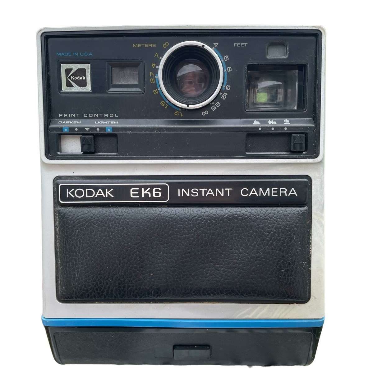 Vintage 1976 Kodak EK6 Instant Camera Manual Instant Print Film PR144  Untested