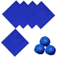 100PCS Foil Candy Wrappers 4 x 4 Inch Candy Wrappers Navy Blue Foil Candy Wra...
