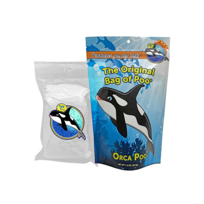 The Original Bag of Poo! Orca Poo! Novelty White Cotton Candy Gag Gift!
