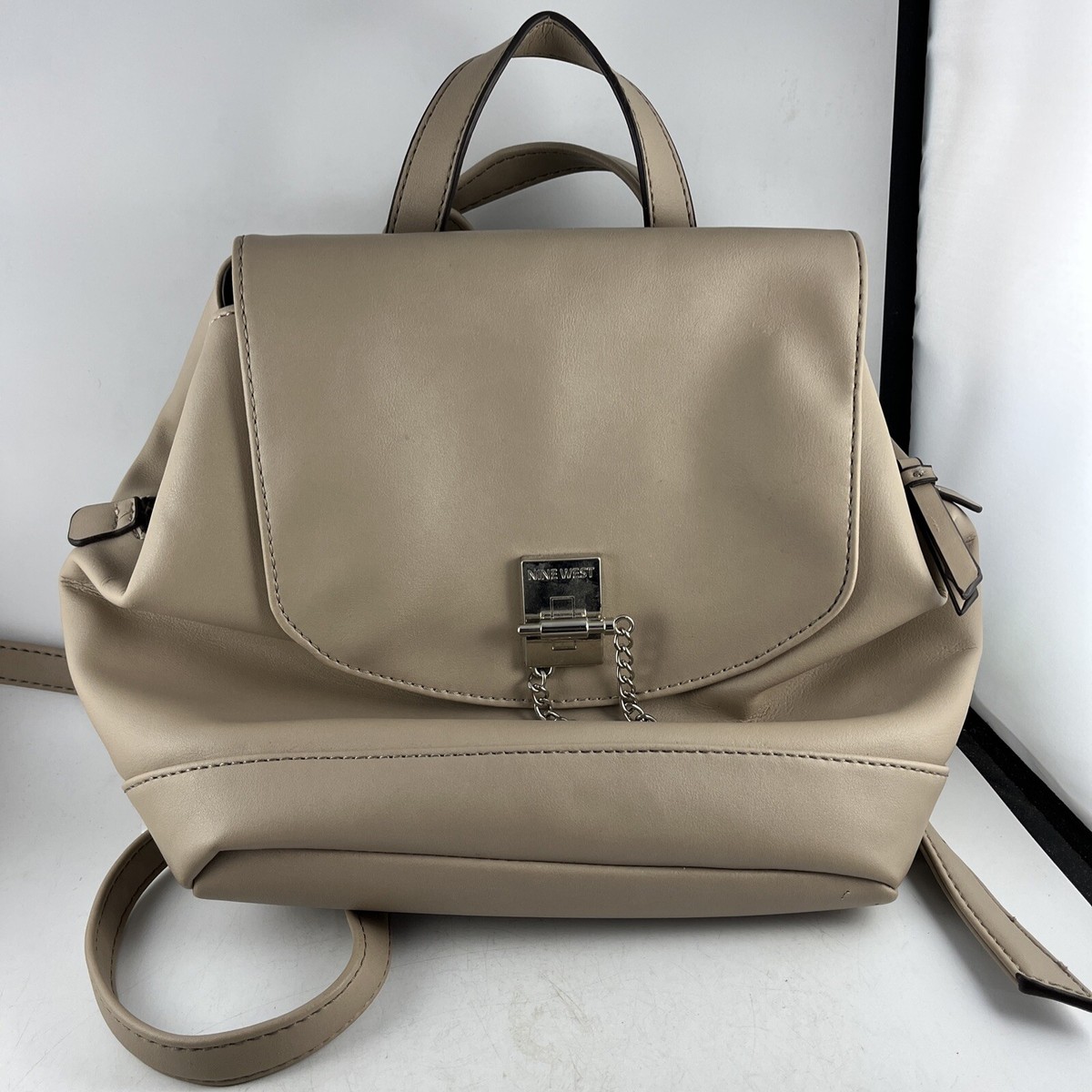 Nine West Backpack Purse, Beige, Inside Pockets, Classy Bag  display picture 1