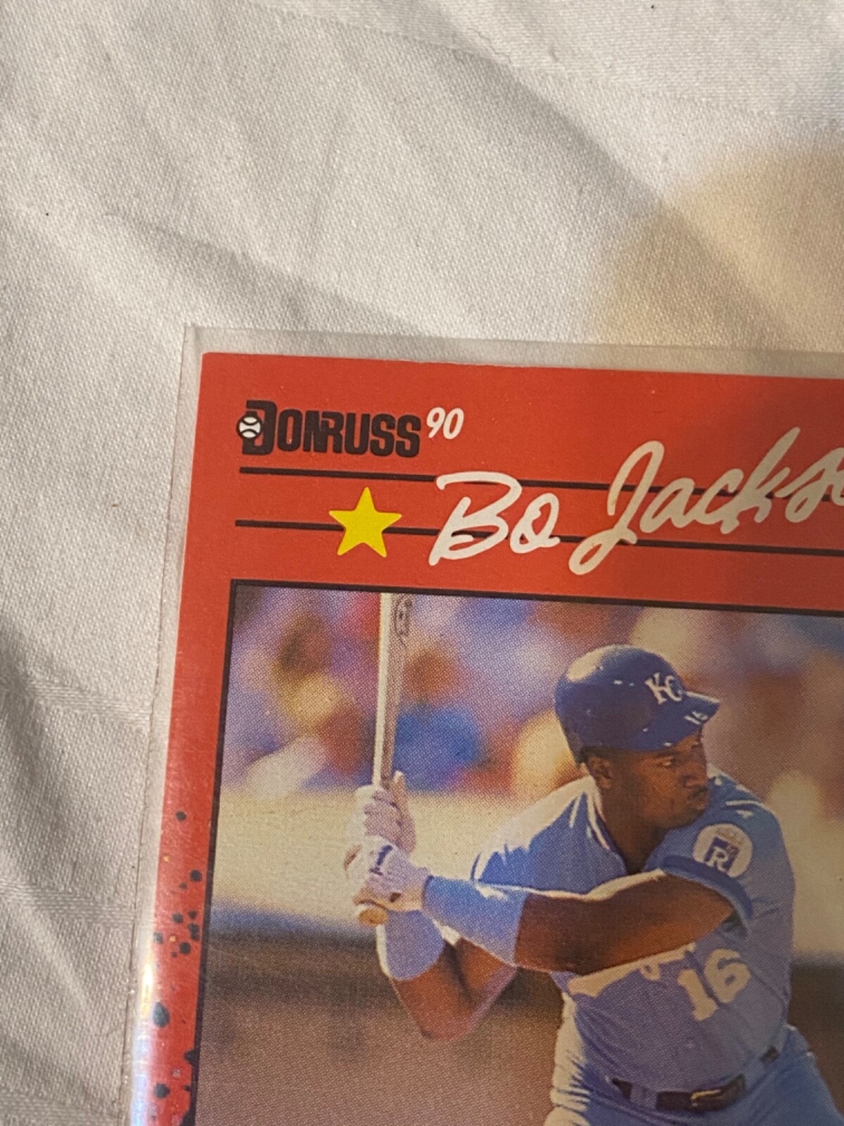 RARE Bo Jackson TRIPLE ERROR 1990 DONRUSS All Star NO DOT/TM after INC KC Royals - Picture 8 of 9