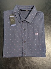 NWT MEN'S TRAVIS MATHEW SET A COURSE POLO, SIZE: 2XL, COLOR: TOTAL ECLIPSE M15 