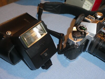 CANON AE-1 SLR FILM CAMERA, CANON FD 70-210 4.0 ZOOM LENS, CANON