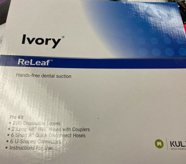 Kulzer Ivory PRO ReLeaf 200 Disposable Leaves Hands free Dental Suction