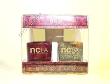 NCLA Nail Polish "HOLLYWOOD HEARTBREAKER" DUO 2 x 0.5 fl oz VHTF NIB FREE SHIP!!
