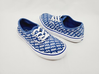 VANS Little Kids Toddler Boy, Girl Sneakers Blue, White Shoe's Size