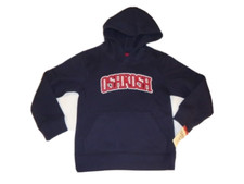 Oshkosh Blue Sweatshirt Red Logo Hoodie Sz 5 Kids NWT Hood Sweater Fleece lined