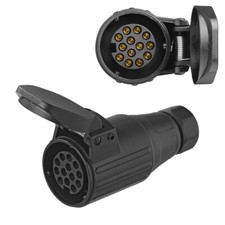 Anhänger Steckdose 13-polig 12V Kunststoff Kupplungsdose Stecker PKW Beleuchtung