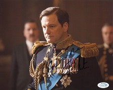 Colin Firth King's Speech Autographed Signed 8x10 Photo ACOA COA 