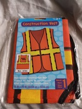 NIP Darice Crafts AC - Kids Construction Vest 16   x  20" / Age 3 