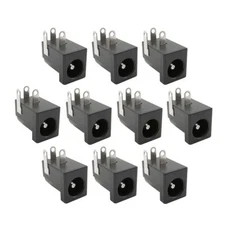 10pcs DC Power Supply Female Jack Socket 5.5 x 2.1mm Barrel-Type PCB Mount